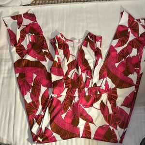 Floral Sleeveless Jumpsuit Size S